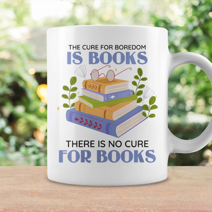 Women's The Cure For Boredom Is Books There Is No Cure For Books Graphic Print Coffee Mug Gifts ideas