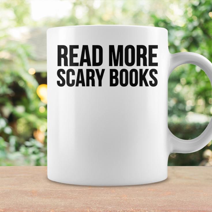 Women's Read More Scary Books Reading Lover Graphic Print Coffee Mug Gifts ideas