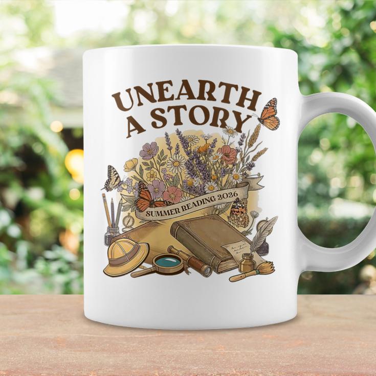 Women's Unearth A Story Summer Reading 2026 Flower Butterfly Book Graphic Print Coffee Mug Gifts ideas Women's Unearth A Story Summer Reading 2026 Flower Butterfly Book Graphic Print Coffee Mug Gifts ideas
