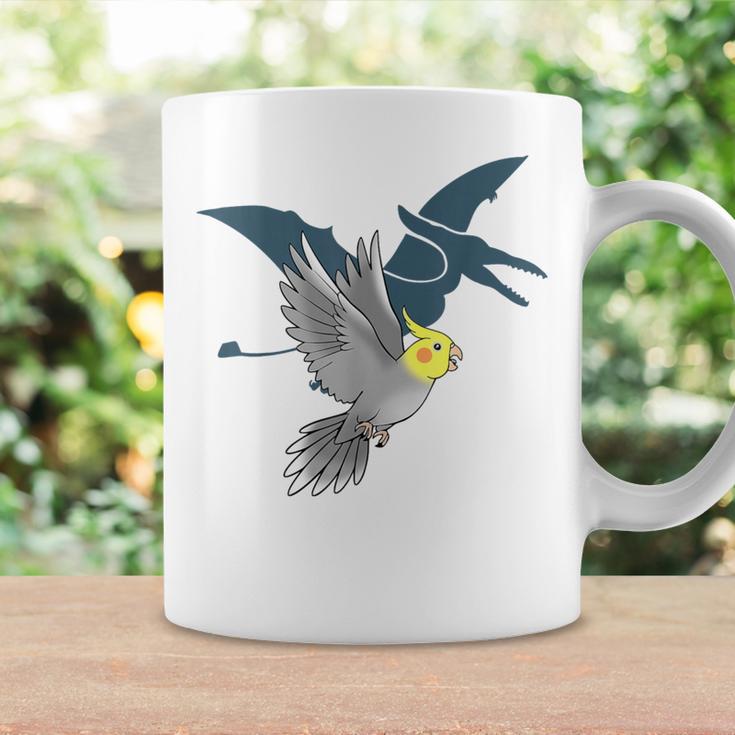 オウム 恐竜 オカメインコ テロダクティルシャドウ コーヒーマグ ギフトのアイデア