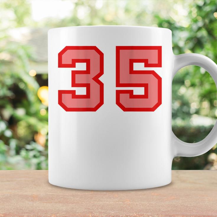 クールなレトロなレタリングジャージバックナンバー35 Thirtyfive コーヒーマグ ギフトのアイデア