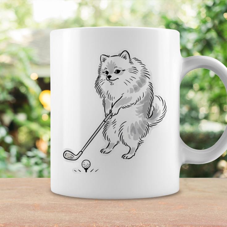ゴルフ ポメラニアン グッズ おもしろ 犬 面白い 笑える 和風 コーヒーマグ ギフトのアイデア
