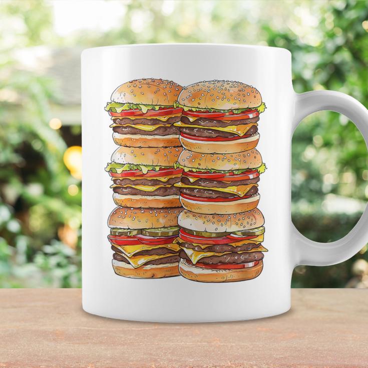 ハンバーガーデイパック ハンバーガー 6パック 腹筋 フェイク腹筋ジム コーヒーマグ ギフトのアイデア
