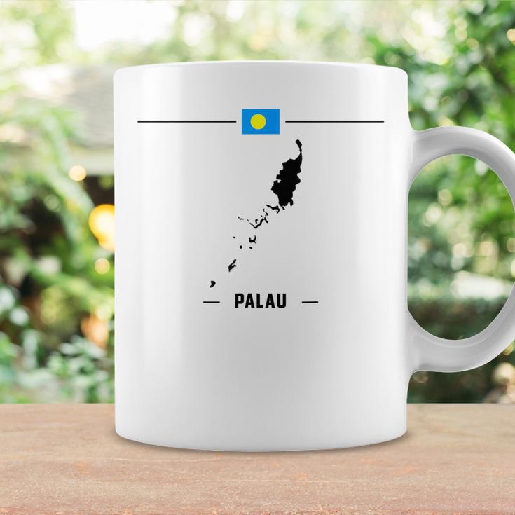 パラオ国旗、地図と国名 パラオ コーヒーマグ ギフトのアイデア