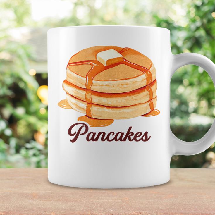 ホットケーキ パンケーキ Pancakes バター はちみつ イラスト 喫茶店 洋菓子 レトロ 水彩 綺麗 かわいい コーヒーマグ ギフトのアイデア