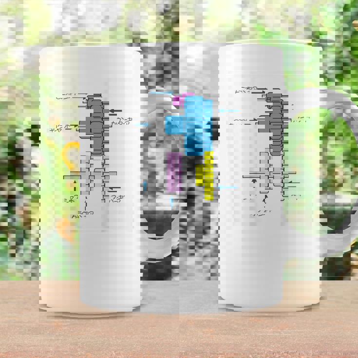 ミニ四駆 ギアイラストプリント コーヒーマグ ギフトのアイデア