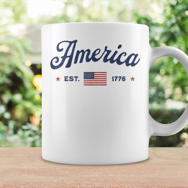 ヴィンテージ アメリカ国旗 Usa 4Th Of July American Flag Patriotic コーヒーマグ ギフトのアイデア