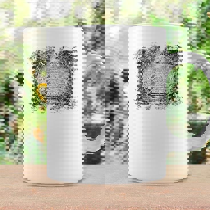 ヴィンテージ イルミナティ オールシーイング アイ ダラー フリーメイソン コーヒーマグ ギフトのアイデア