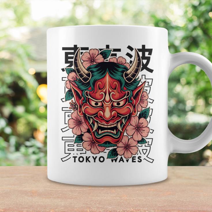 日本悪魔 般若 鬼 鬼 仮面 妖怪鬼 鬼 仮面 長袖tシャツ コーヒーマグ ギフトのアイデア
