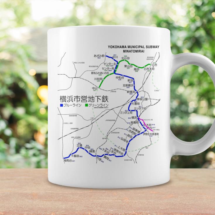 横浜市電鉄線鉄道おみやげ路線図 コーヒーマグ ギフトのアイデア