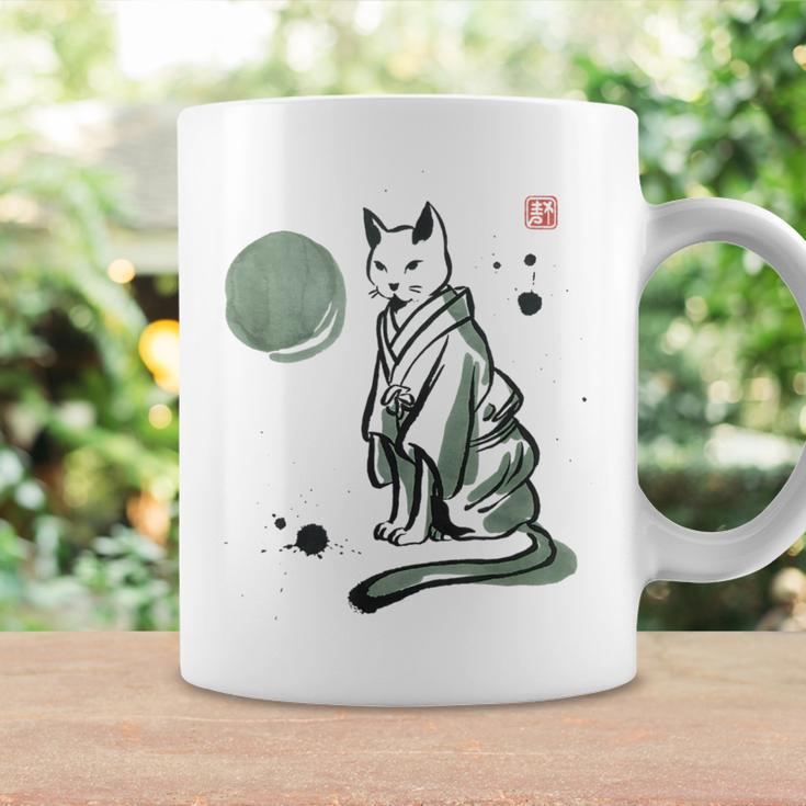 猫 和 着物 日本 伝統 ママ パパ キッズ コーヒーマグ ギフトのアイデア