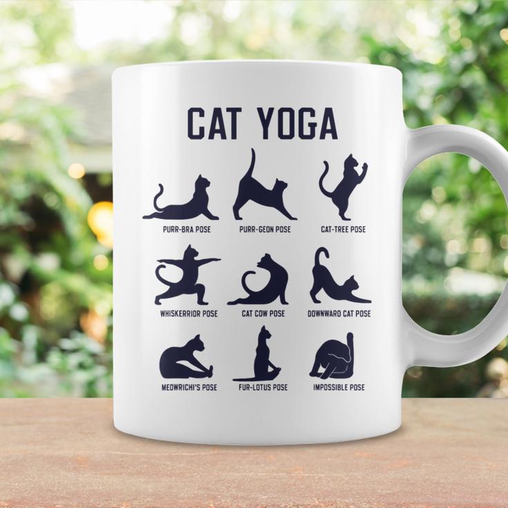 猫のヨガのポーズ コーヒーマグ ギフトのアイデア