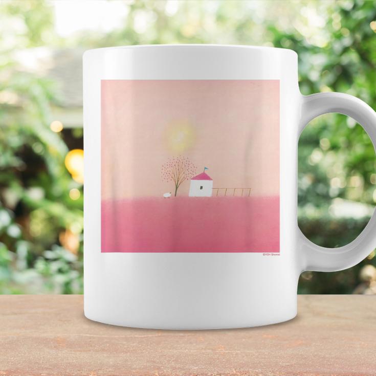 詩とメルヘン 葉祥明 ピンク屋根のぼくの家 コーヒーマグ ギフトのアイデア
