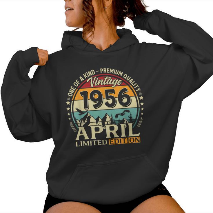 70 Cumpleaños Hombre Regalo Abril 1956 Sudadera con capucha para mujer