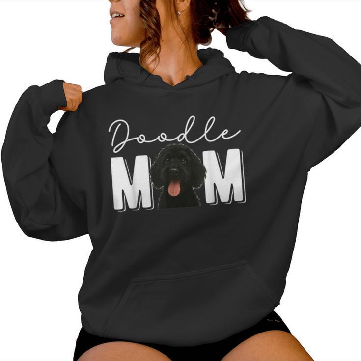 Black Doodle Mom Black Goldendoodle Owner Black Doodle Lover Women Hoodie