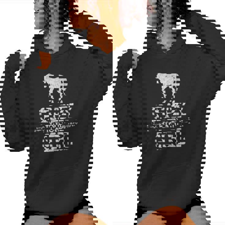 Crazy Horse Girl 、ストレスを感じたエクエストリアン愛好家へのギフト レディースパーカー