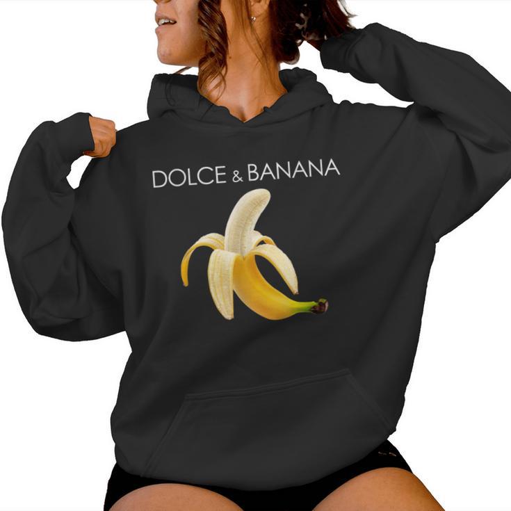 Dolce And Banana T Cute Graphic Banana レディースパーカー
