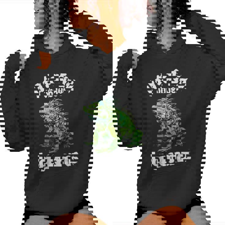 Just A Girl Who Loves イグアナ レディースパーカー