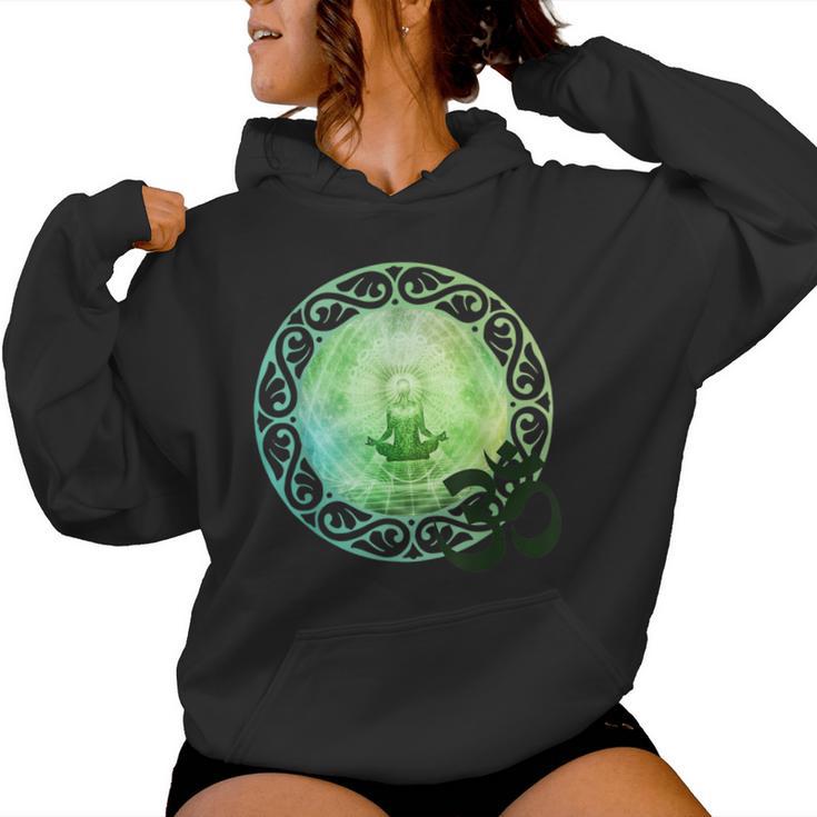 Mandala Namaste スピリチュアルブッダ ファッション服セット グリーン レディースパーカー
