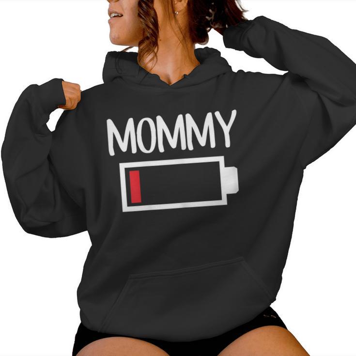 Mommy Low Battery Energy De Baja Energía Para Mamá Sudadera con capucha para mujer