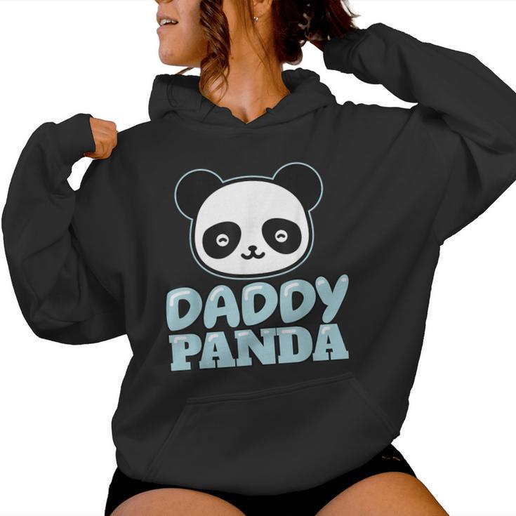 Papà Panda Bear Papà Festa Del Papà Panda Felpa con cappuccio da donna