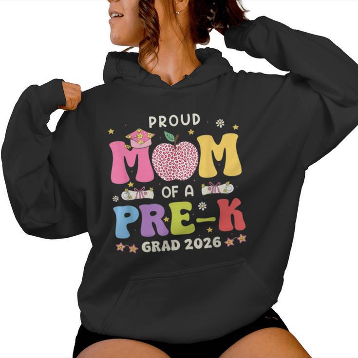 Proud Mom 2026 Prek Preschool Graduation Proud Family Grad Women Hoodie