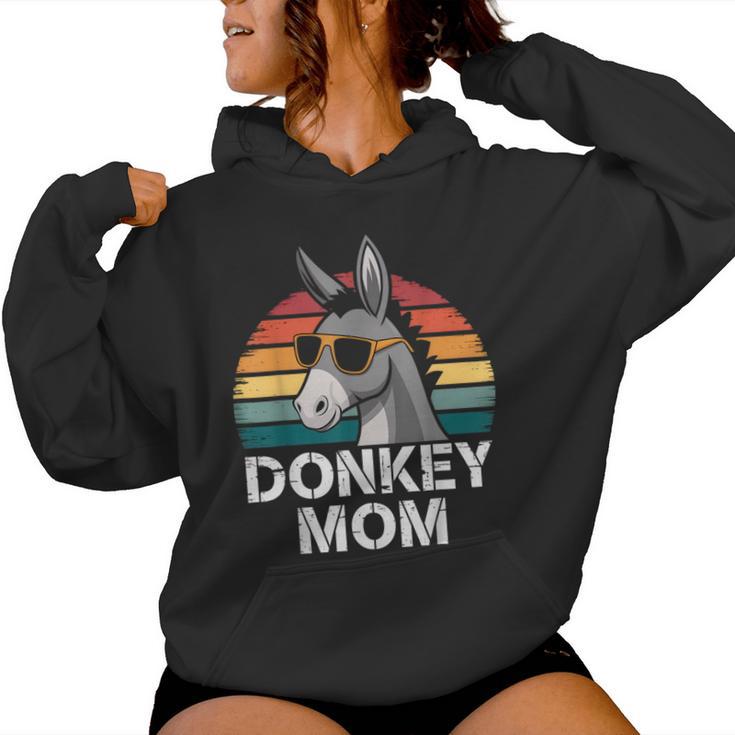 Retro Donkey Mom Sunglasses Cool Mom Retro Vibes Cool Women Hoodie