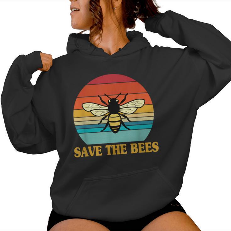 Save The Bees レトロスタイル 気候変動ave The Queen レディースパーカー