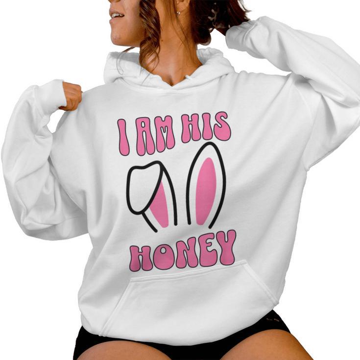 De Pâques Assorti Pour Avec Inscription I Am His Honey Sweat à capuche femme