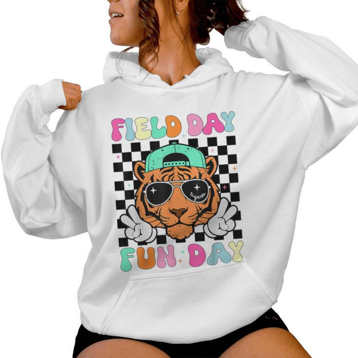 Field Day Fun Day Tigers School Teacher Kids Mom Women Hoodie