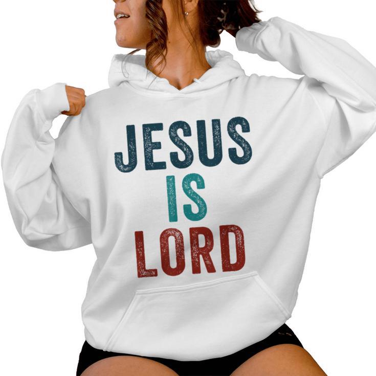Jesus Is Lord – Christian Faithintage Born-Again Graphic レディースパーカー