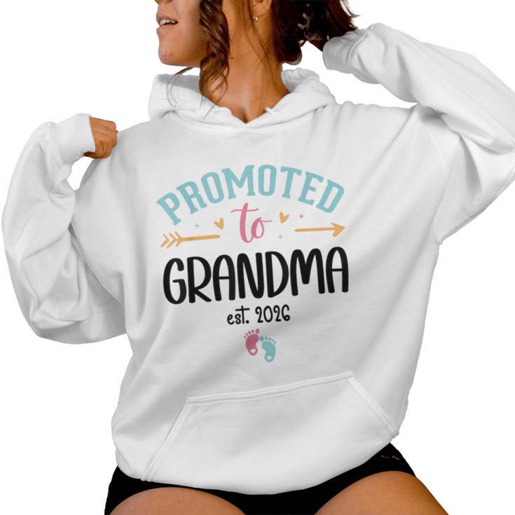 Promoted To Grandma Est 2026 Nana First Time Grandmother '26 レディースパーカー