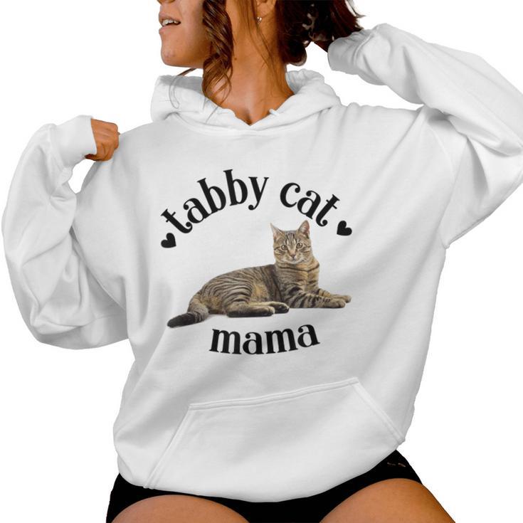 Tabby Cat Mama Linda Mamá Atigrada Amante De Los Gatos Mamá Gatoeñora Sudadera con capucha para mujer