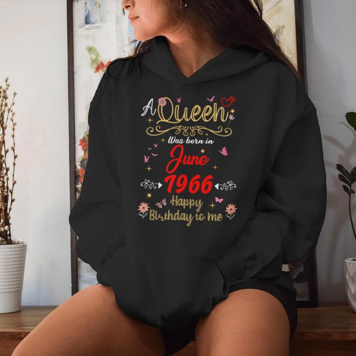6月の誕生日 クイーン 1966年6月より6月の女の子 長袖tシャツ レディースパーカー 彼女への贈り物