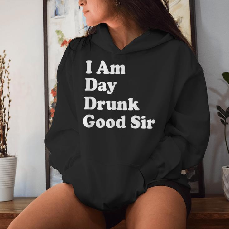I Am Day Drunk Goodir Drinking Drunk ユーモア レディースパーカー 彼女への贈り物