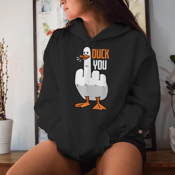 Duck You Duck レディースパーカー 彼女への贈り物