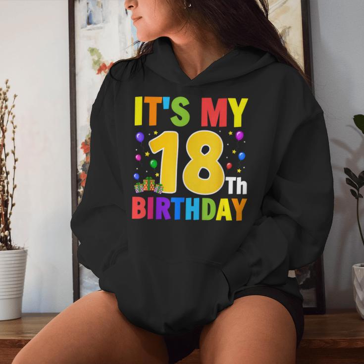 It's My 18歳の誕生日プレゼント。18歳のティーンの男の子と女の子に。 レディースパーカー 彼女への贈り物