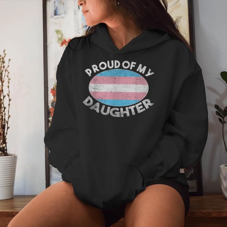 Lgbt お父さん 母 誇り Of My Transgender Daughter Transpride レディースパーカー 彼女への贈り物