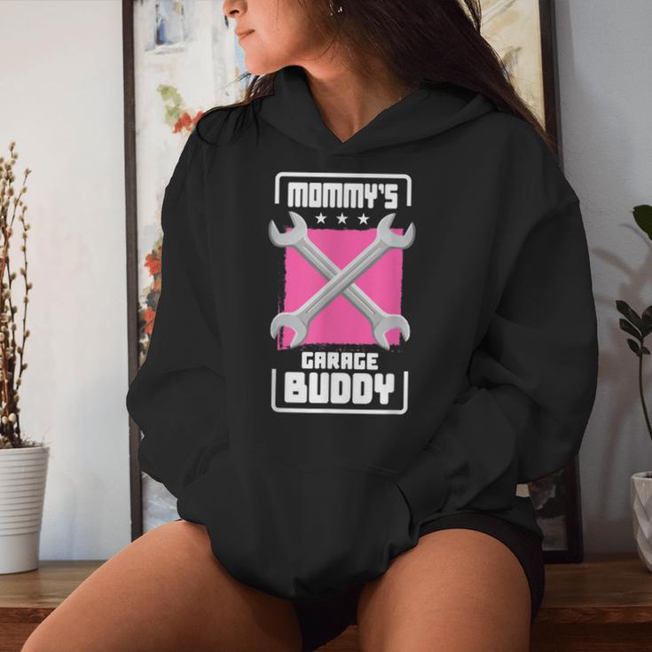 Mommy Garage Buddy 車愛好家 メカニック 自動車修理 レディースパーカー 彼女への贈り物