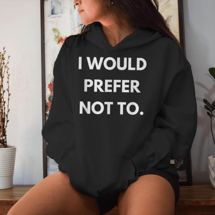 I Would Prefer Not To Philosophy Teacherlavoj Zizek ギフト レディースパーカー 彼女への贈り物