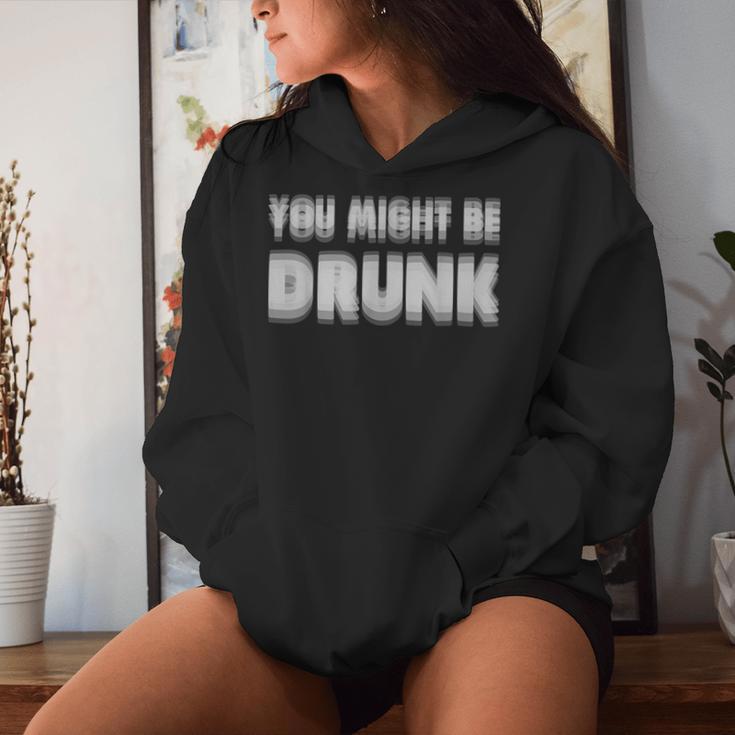 You Might Be Drunk アルコールビールパーティー レディースパーカー 彼女への贈り物