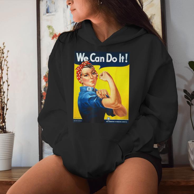 「We Can Do It」ポスター ロージー The Riveter Girl Power」 レディースパーカー 彼女への贈り物
