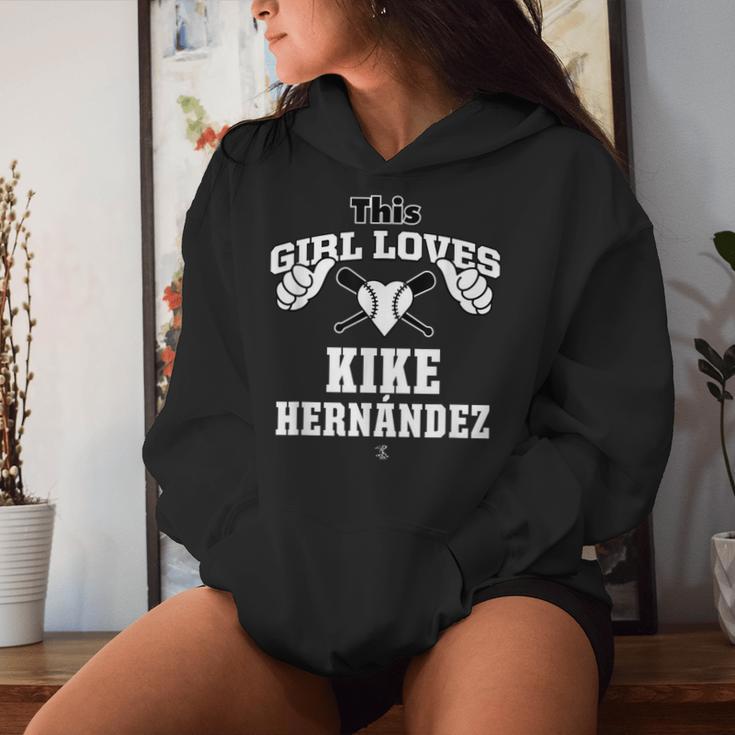 キケ・ヘルナンデス This Girl Loves Gameday レディースパーカー 彼女への贈り物