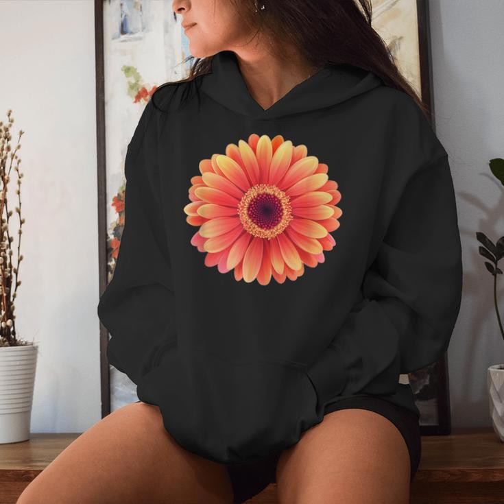 開花期のハンサムなガーベラの花 レディースパーカー 彼女への贈り物