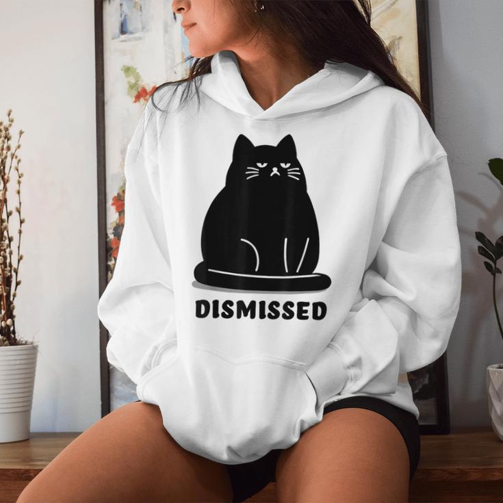 Annoyed Cat Dismissedarcastic Rolling Eyes カワイイキャット レディースパーカー 彼女への贈り物
