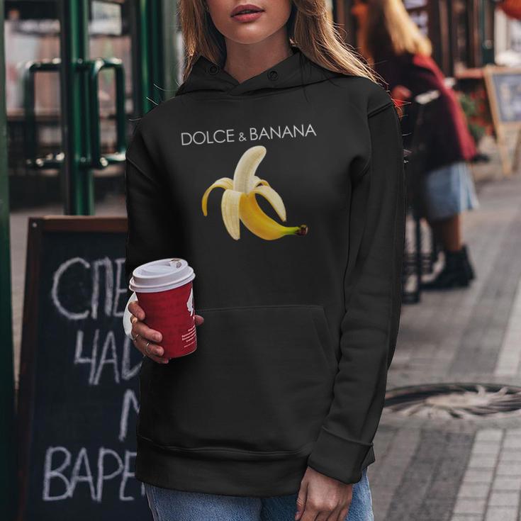 Dolce And BananaCute Graphic Banana レディースパーカー 面白い贈り物
