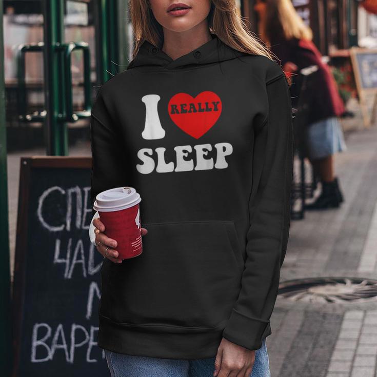I Loveleep Heart Naps Lazy Relaxing For Men レディースパーカー 面白い贈り物