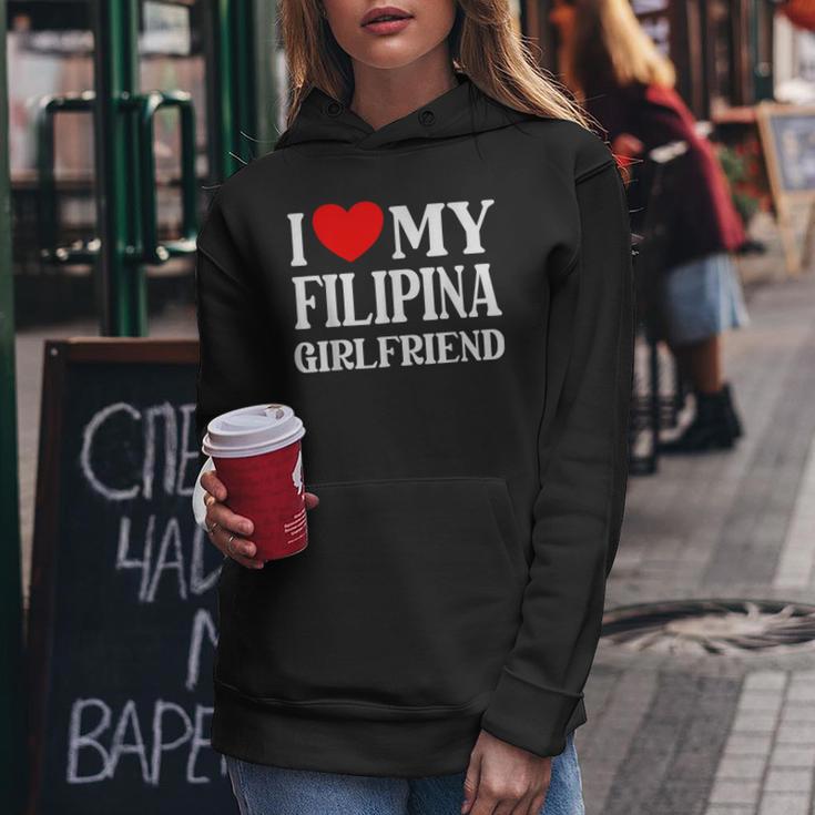I Love My Filipina Girlfriend デザイン Best Boyfriend レディースパーカー 面白い贈り物