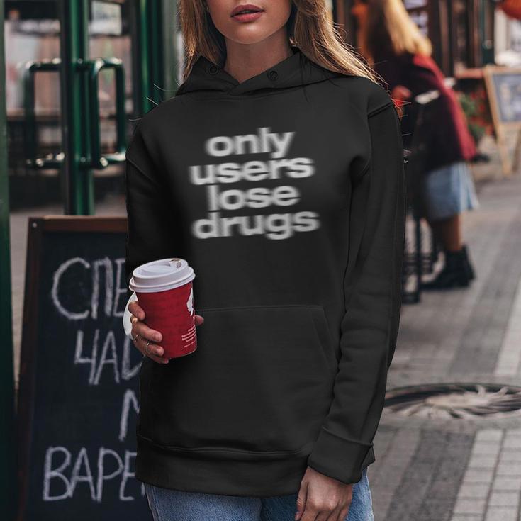 Only Users Lose Drugs ヴィンテージ E-Boy E-Girl 美学 レディースパーカー 面白い贈り物