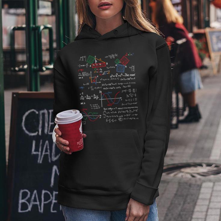 数学tシャツ Teacher Formulas Cheatheet Cool Geek Nerd レディースパーカー 面白い贈り物